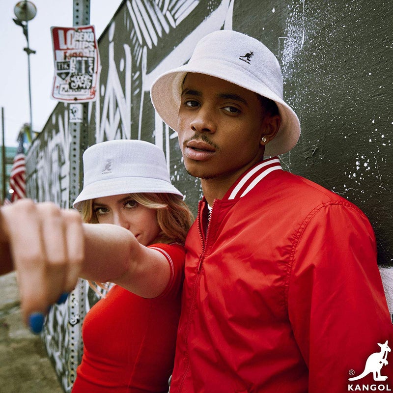 KANGOL قبعة كانغول برمودا - أبيض/أبيض لامع، كبير - Image 5